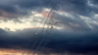 آثار دخان في سماء صور جنوبي لبنان