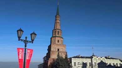 مشهد لكرملين قازان، في مدينة قازان الروسية