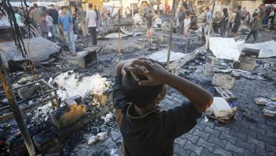 مركز يؤوي نازحين في غزة