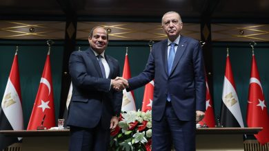 الرئيس المصري عبد الفتاح السيسي والرئيس التركي رجب طيب أردوغان