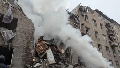 ضربة صاروخية روسية على أوكرانيا