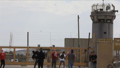 مدخل سجن عوفر العسكري الإسرائيلي