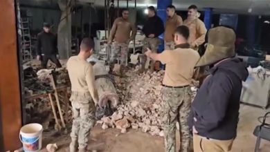 الجيش اللبناني يفكك قنبلة بوزن طن في البقاع الغربي