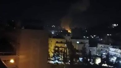 انفجار ضخم وحريق في النبطية الفوقا وسط تضارب في المعلومات