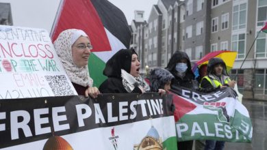 مظاهرة في نيويورك لدعم فلسطين