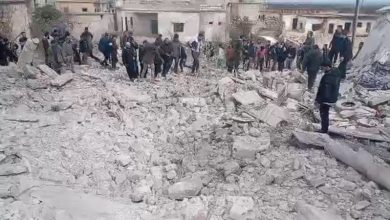 خمسة قتلى وعدد من المفقودين بانفجار شرقي إدلب