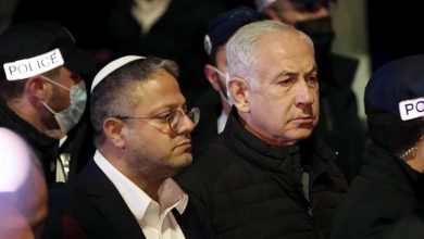 رئيس الوزراء الإسرائيلي بنيامين نتنياهو ووزير الأمن القومي إيتمار بن غفير