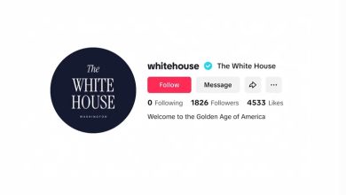 البيت الأبيض على تيك توك