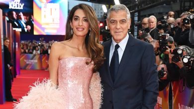 أمل كلوني تخطف الأضواء في العرض الأول لفيلم زوجها بلندن