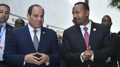 الرئيس المصري عبدالفتاح السيسي ورئيس الوزراء الإثيوبي أبي أحمد