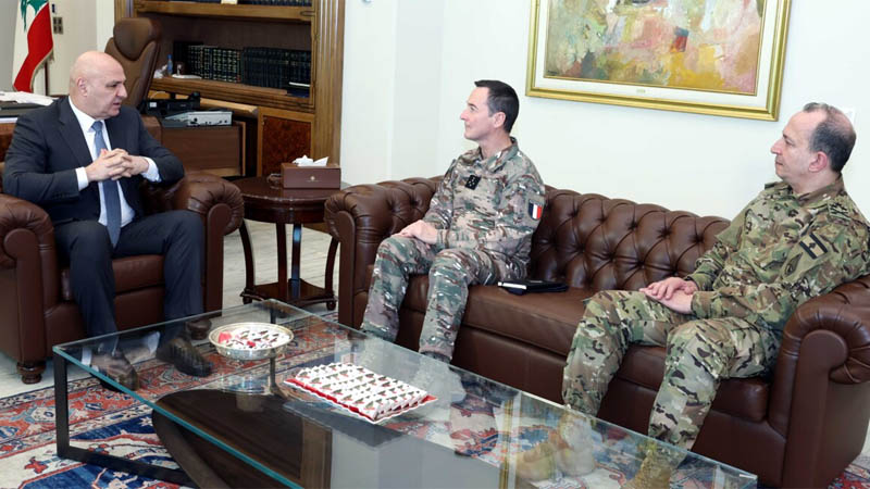 الرئيس جوزاف عون يستقبل موفداً عسكرياً فرنسياً في بعبدا