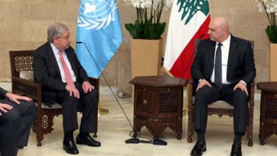 رئيس الجمهورية جوزاف عون خلال استقباله الأمين العام للأمم المتحدة أنطونيو غوتيريش