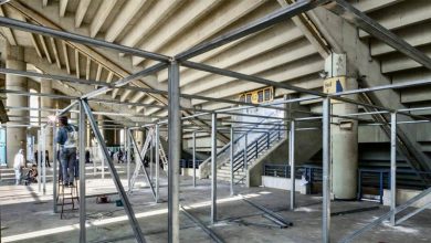 مركز الإيواء في المدينة الرياضية - مدينة كميل شمعون الرياضية