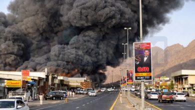 هجوم بطائرة مسيرة يشعل حريقاً في منشآت نفطية بالفجيرة