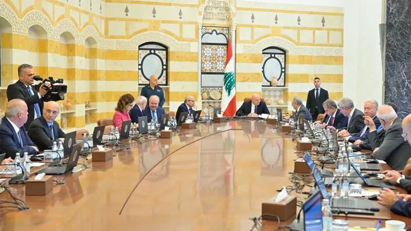 عون وسلام يلتقيان قبل جلسة مجلس الوزراء في بعبدا