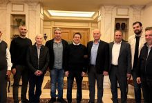 كنعان يستقبل وفد بلدية المتين ومشيخا مهنئاً بعيد الفصح